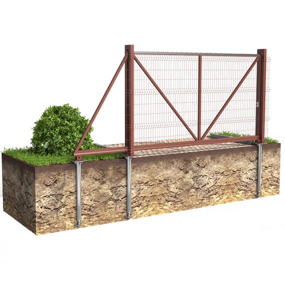 Винтовые сваи для ворот в Домодедово и Московской области