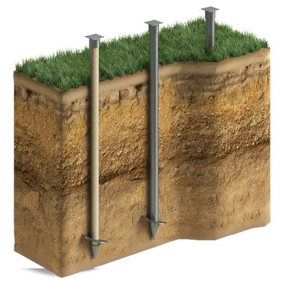 Винтовые сваи для забора в Домодедово и Московской области