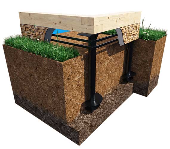 Подъем дома на винтовые сваи в Домодедово и Московской области